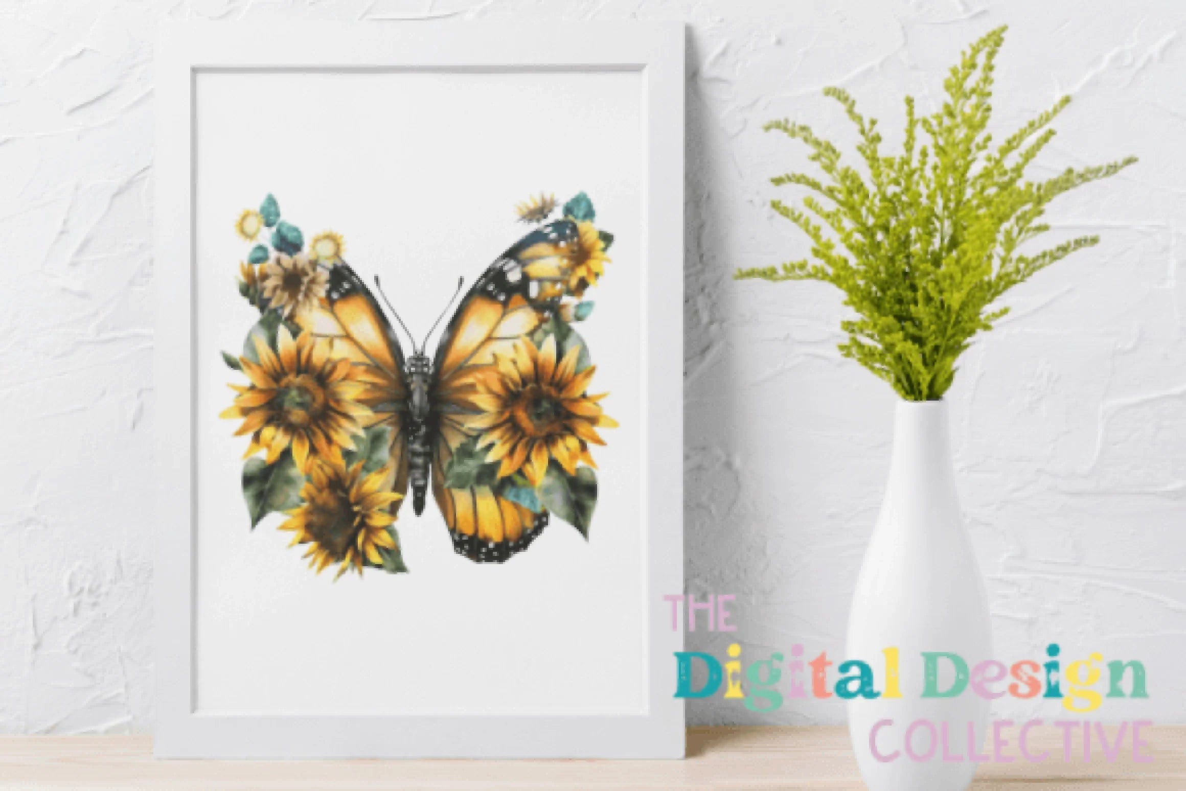 Sunflower Butterflies Clipart Bundle - CraftNest - Digital Crafting and Art