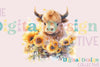 Sunflower Cow Clipart Bundle
