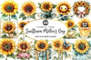 Sunflower Mother's Day Clipart Bundle