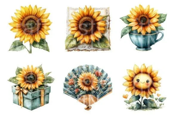 Sunflower Mother's Day Clipart Bundle 99 - CraftNest - Digital Crafting and Art