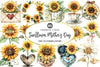 Sunflower Mother's Day Clipart Bundle