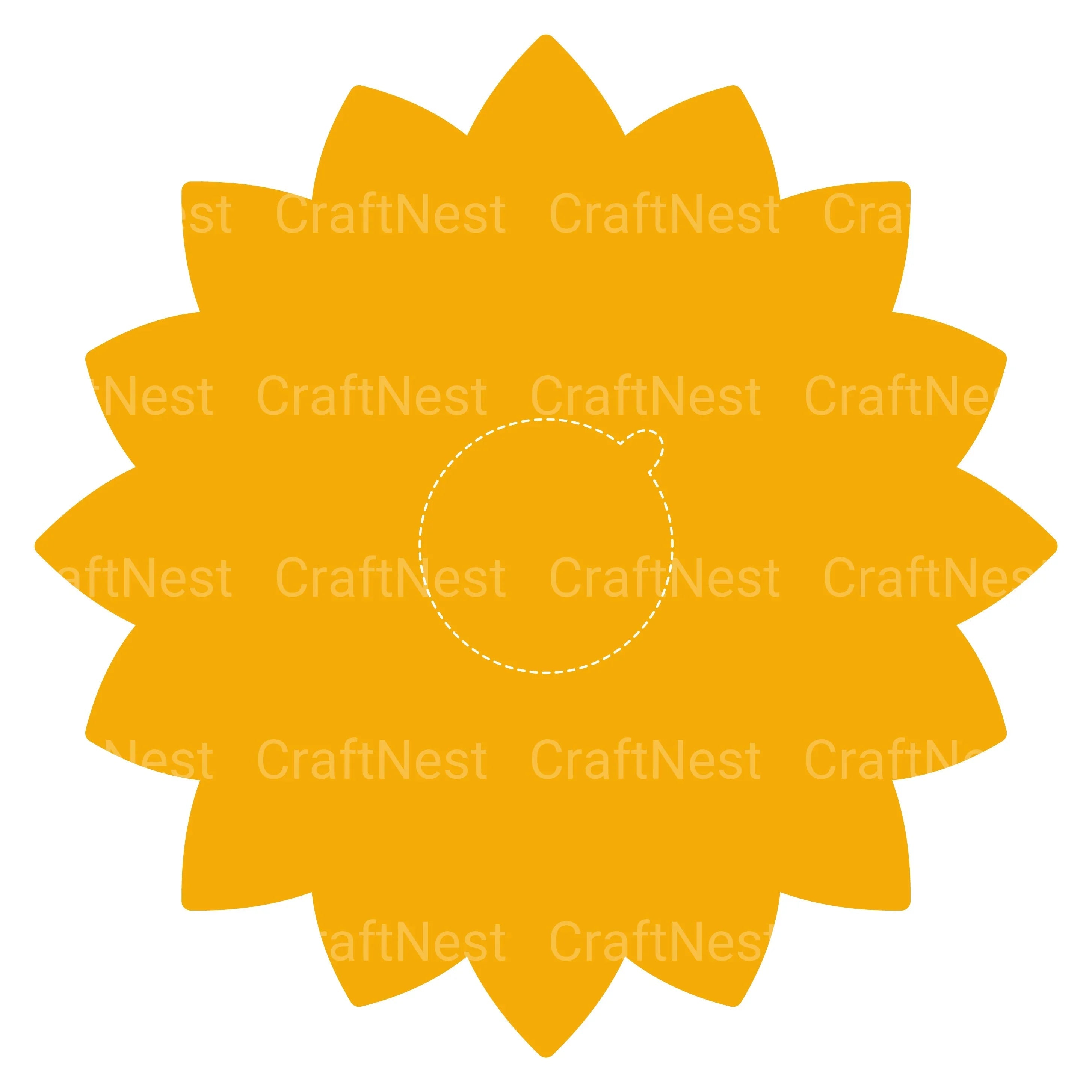 Sunflower Candy Holder SVG Bundle - CraftNest - Digital Crafting and Art