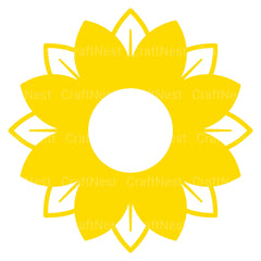 Sunflower Candy Holder SVG Bundle - CraftNest - Digital Crafting and Art