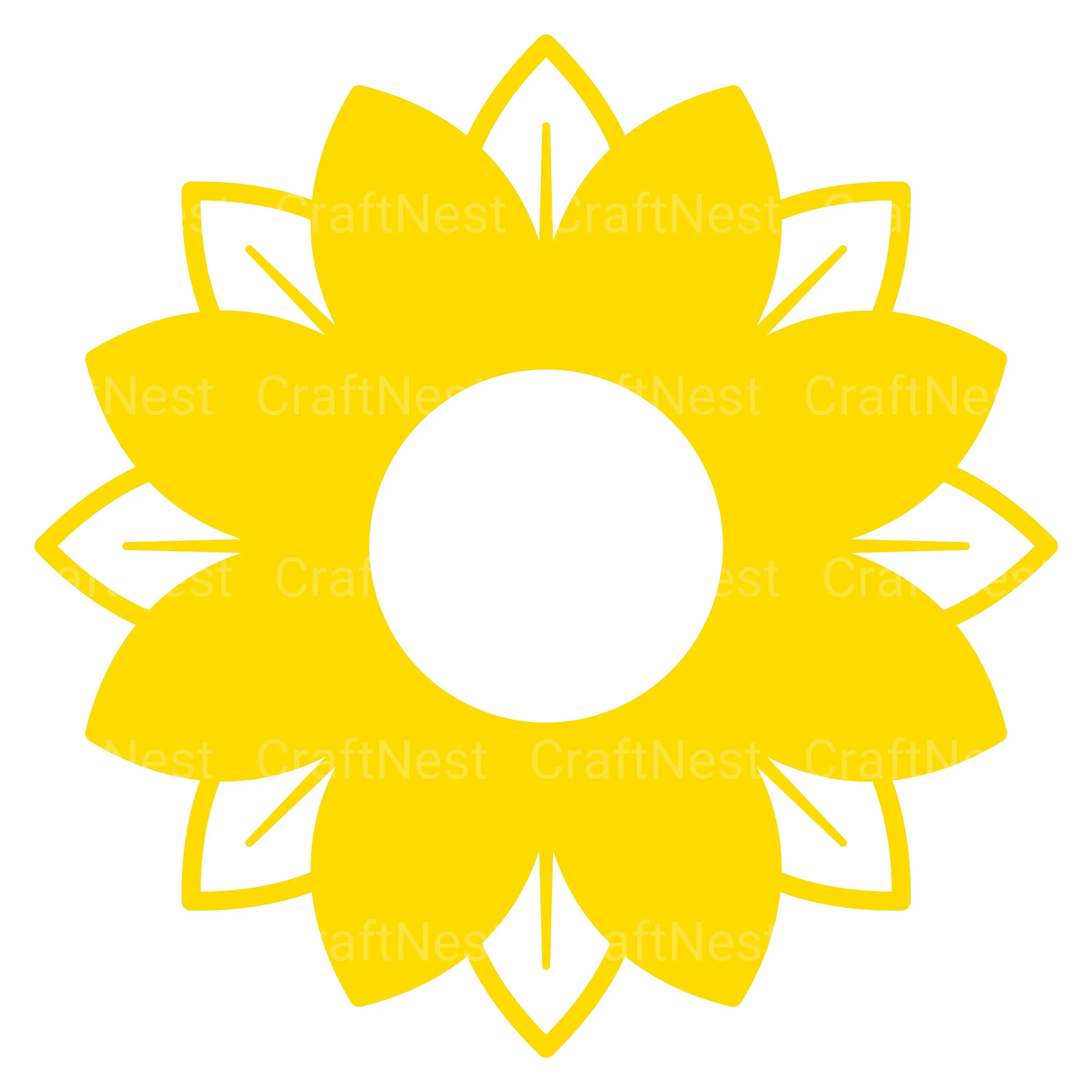 Sunflower Candy Holder SVG Bundle - CraftNest - Digital Crafting and Art