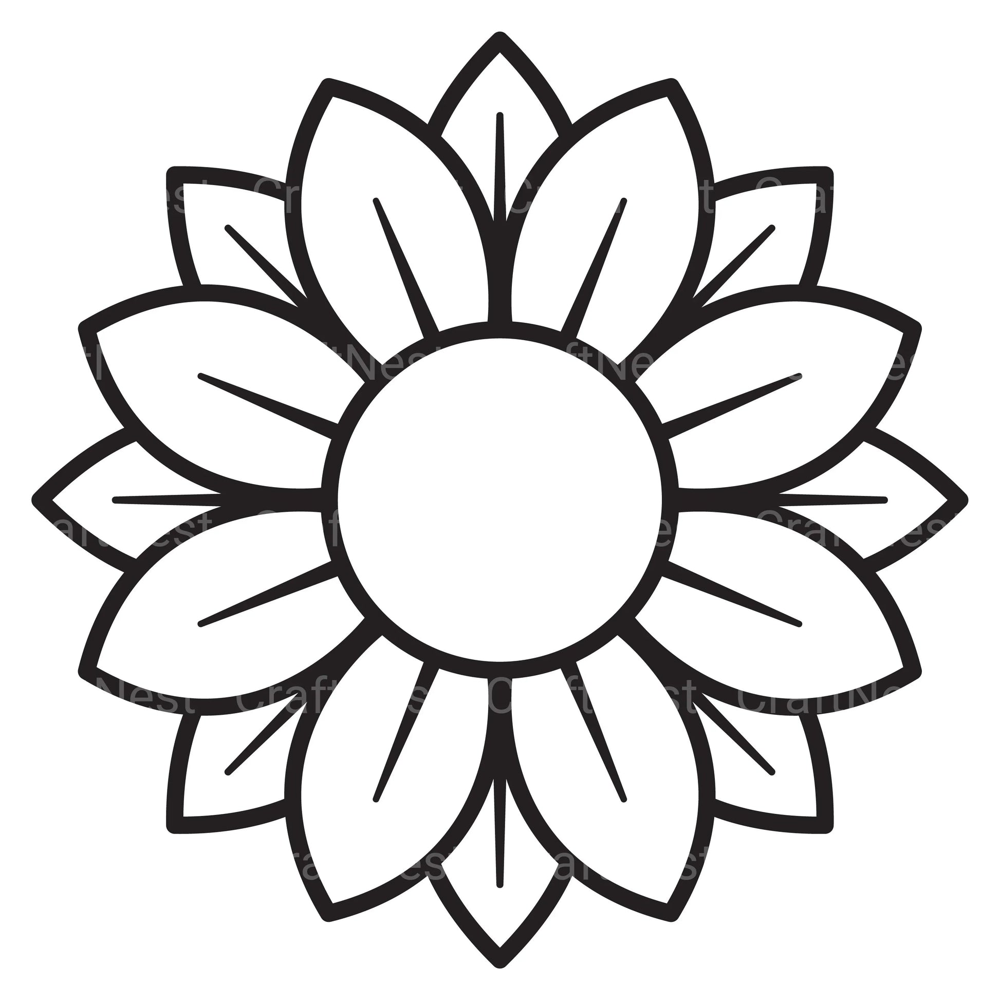 Sunflower Candy Holder SVG Bundle - CraftNest - Digital Crafting and Art