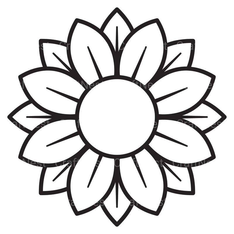Sunflower Candy Holder SVG Bundle - CraftNest - Digital Crafting and Art