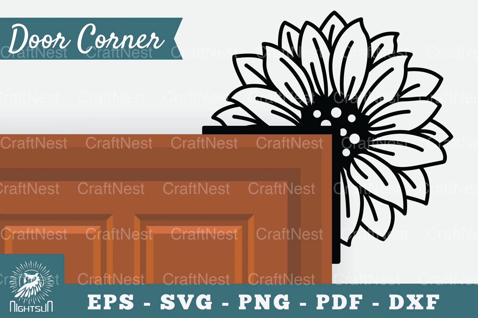 Sunflower Door Corner Clipart Bundle - CraftNest - Digital Crafting and Art