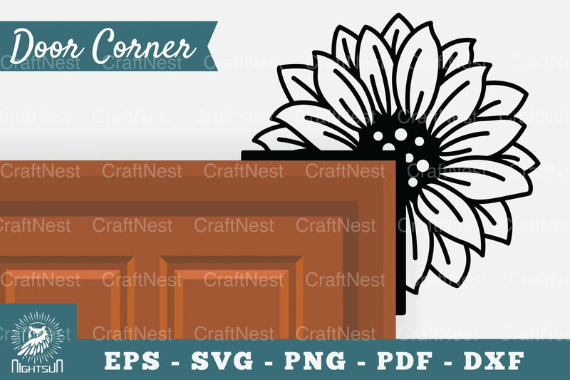 Sunflower Door Corner Clipart Bundle - CraftNest - Digital Crafting and Art