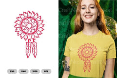 Sunflower Dreamcatcher Clipart Bundle - CraftNest - Digital Crafting and Art