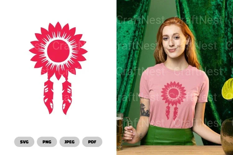 Sunflower Dreamcatcher Clipart Bundle - CraftNest - Digital Crafting and Art