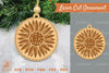 Sunflower Laser Cut Ornament Clipart Bundle