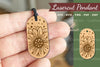 Sunflower Lasercut Pendant Design Bundle