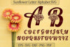 Sunflower Alphabet Clipart Bundle