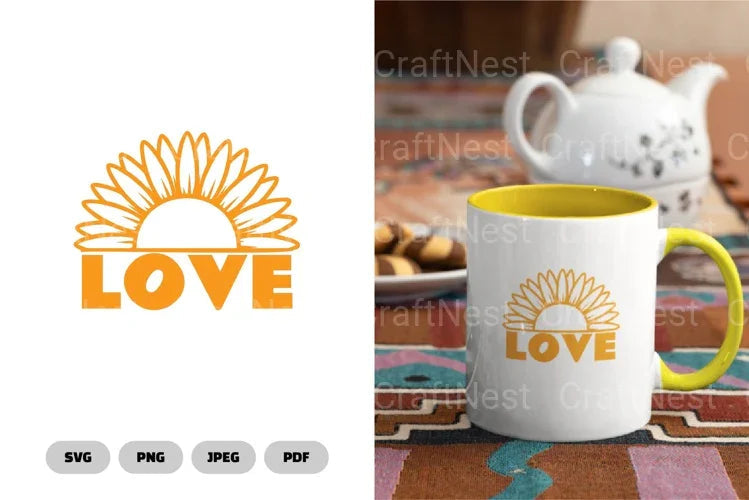 Sunflower Love SVG Bundle - CraftNest - Digital Crafting and Art