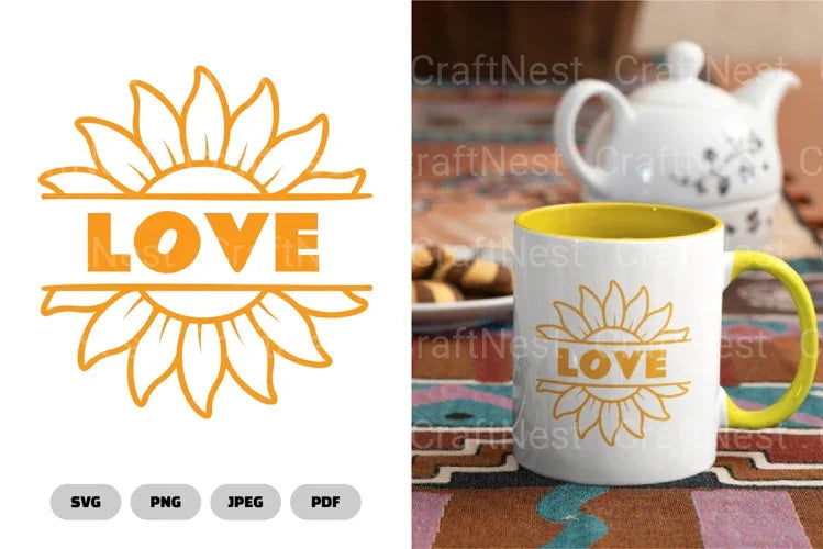 Sunflower Love SVG Bundle - CraftNest - Digital Crafting and Art