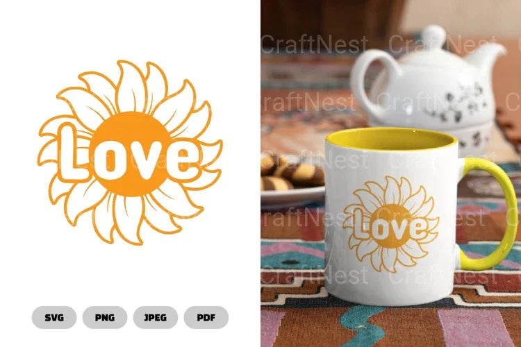 Sunflower Love SVG Bundle - CraftNest - Digital Crafting and Art