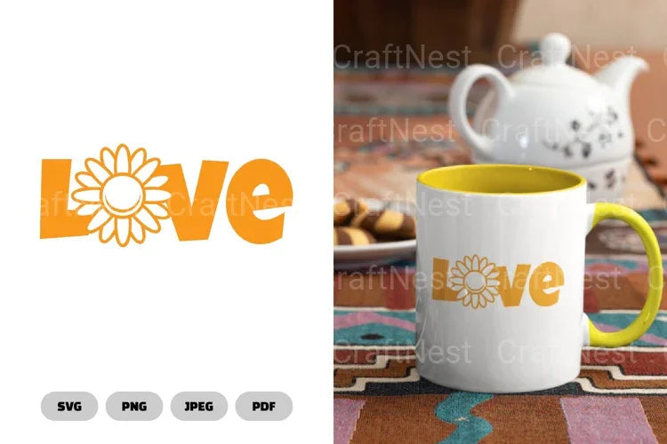 Sunflower Love SVG Bundle - CraftNest - Digital Crafting and Art