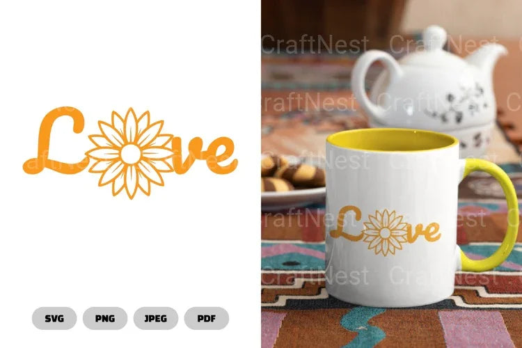 Sunflower Love SVG Bundle - CraftNest - Digital Crafting and Art