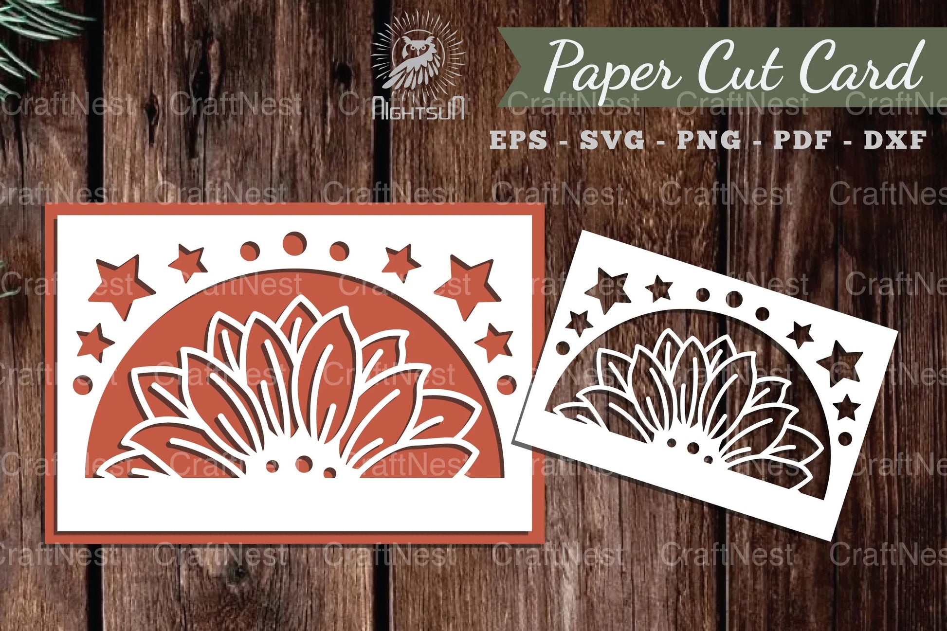 Sunflower Papercut Card SVG Bundle - CraftNest - Digital Crafting and Art