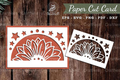 Sunflower Papercut Card SVG Bundle - CraftNest - Digital Crafting and Art