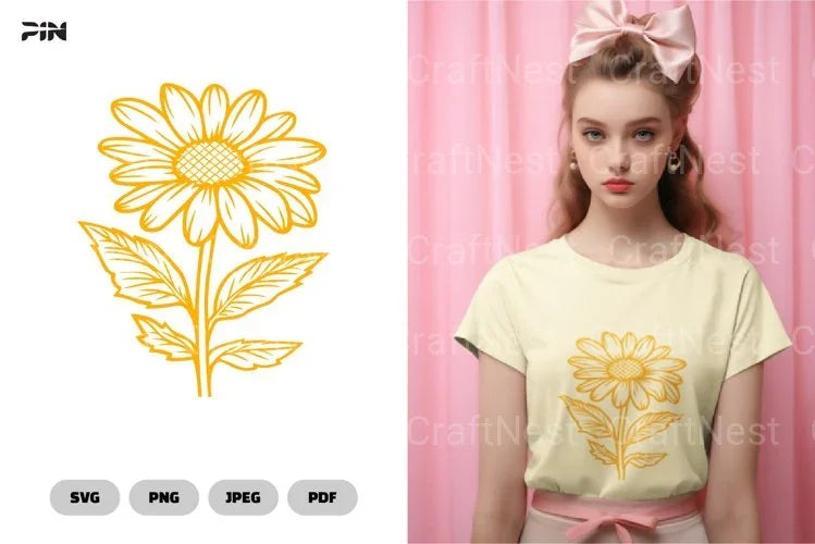 Sunflower Flower SVG Bundle - CraftNest - Digital Crafting and Art