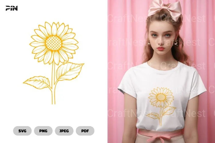 Sunflower Flower SVG Bundle - CraftNest - Digital Crafting and Art