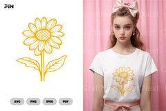 Sunflower Flower SVG Bundle - CraftNest - Digital Crafting and Art