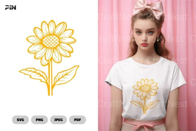 Sunflower Flower SVG Bundle - CraftNest - Digital Crafting and Art
