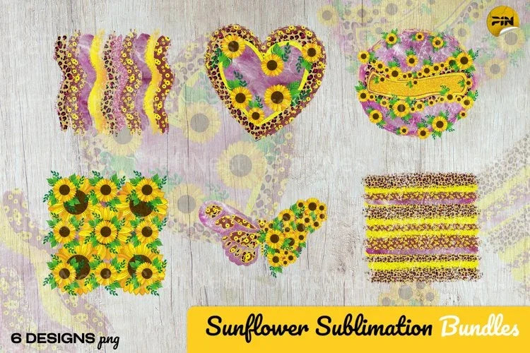 Sunflower Clipart Bundle - CraftNest - Digital Crafting and Art