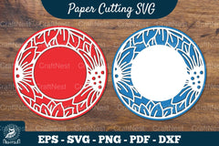 Sunflowers Papercut Circle Clipart Bundle - CraftNest - Digital Crafting and Art