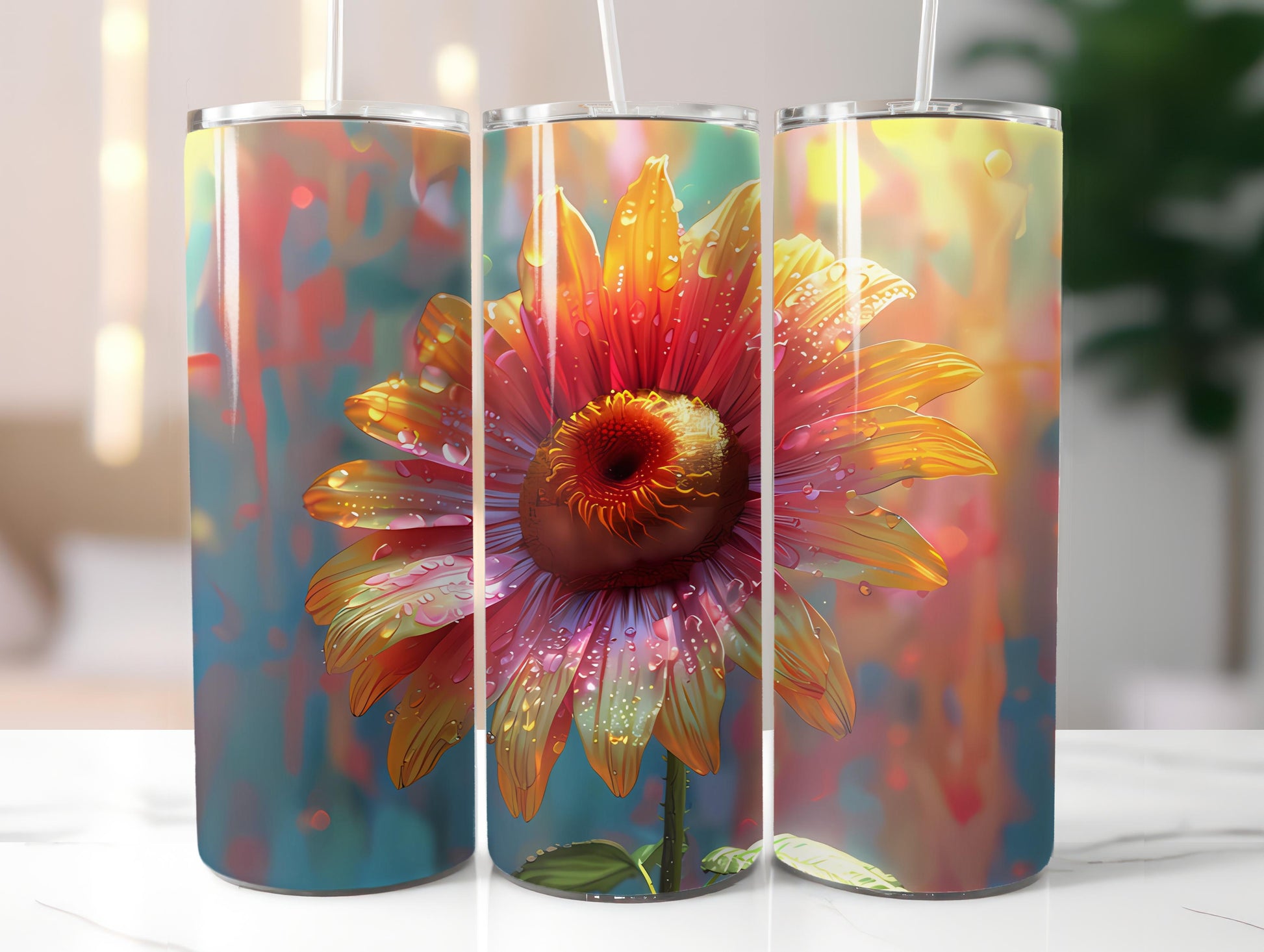 Sunflowers Flowers Tumbler Wrap - CraftNest - Digital Crafting and Art