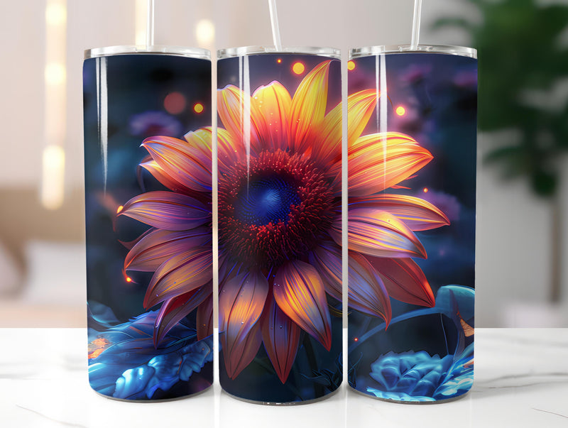 Sunflowers Flowers Tumbler Wrap - CraftNest - Digital Crafting and Art
