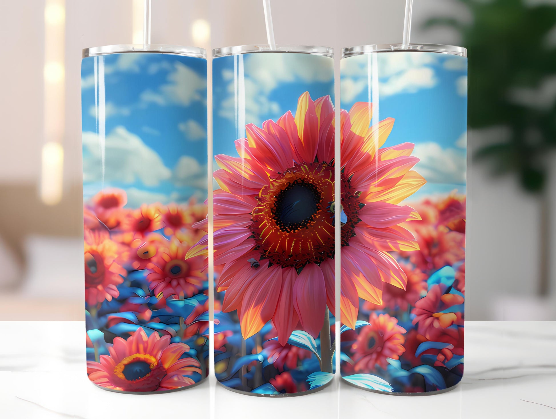 Sunflowers Flowers Tumbler Wrap - CraftNest - Digital Crafting and Art