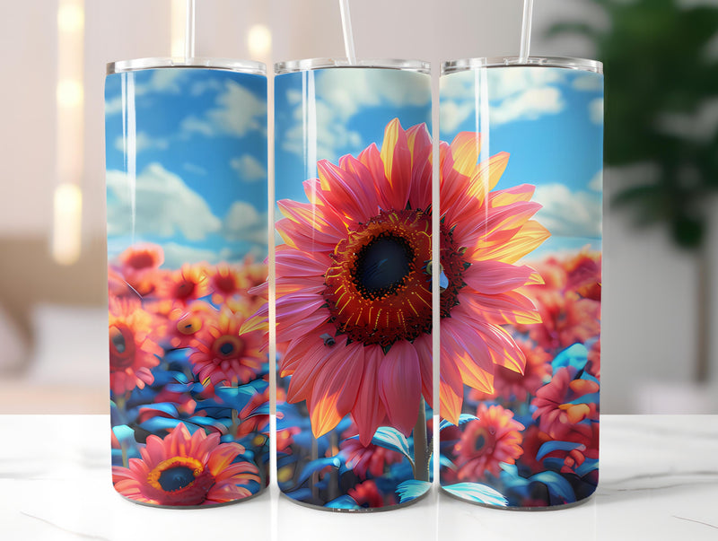 Sunflowers Flowers Tumbler Wrap - CraftNest - Digital Crafting and Art