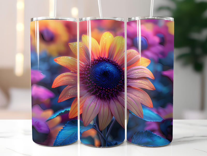 Sunflowers Flowers Tumbler Wrap - CraftNest - Digital Crafting and Art