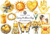 Sunny Yellow Mother's Day Clipart Bundle
