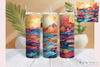Sunset Desert Landscape Tumbler Wrap Bundle