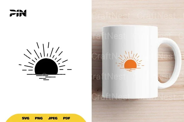 Sunset Cut File SVG Bundle - CraftNest - Digital Crafting and Art