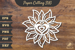 Sunshine Heart Papercut Clipart Bundle - CraftNest - Digital Crafting and Art