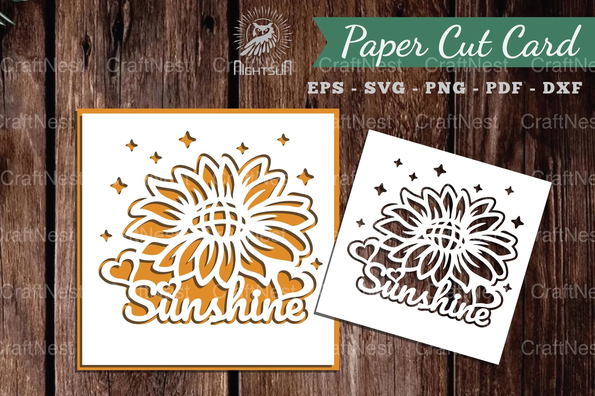 Sunshine Papercut Card SVG Bundle - CraftNest - Digital Crafting and Art