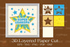 Super Grandpa 3D Layered Papercut Clipart Bundle