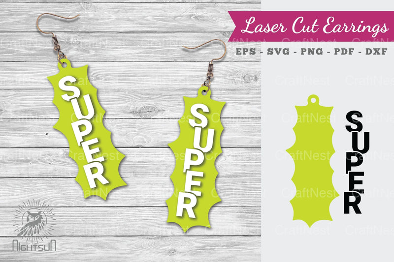 Super Laser Cut Earrings SVG Bundle - CraftNest - Digital Crafting and Art