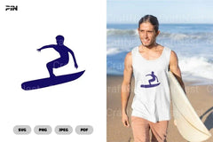 Surfing Icon Logo Clipart Bundle - CraftNest - Digital Crafting and Art