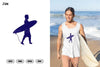 Surfing Icon Logo Clipart Bundle