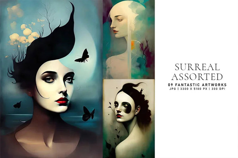 Surreal Assorted - Wall Art - CraftNest - Digital Crafting and Art