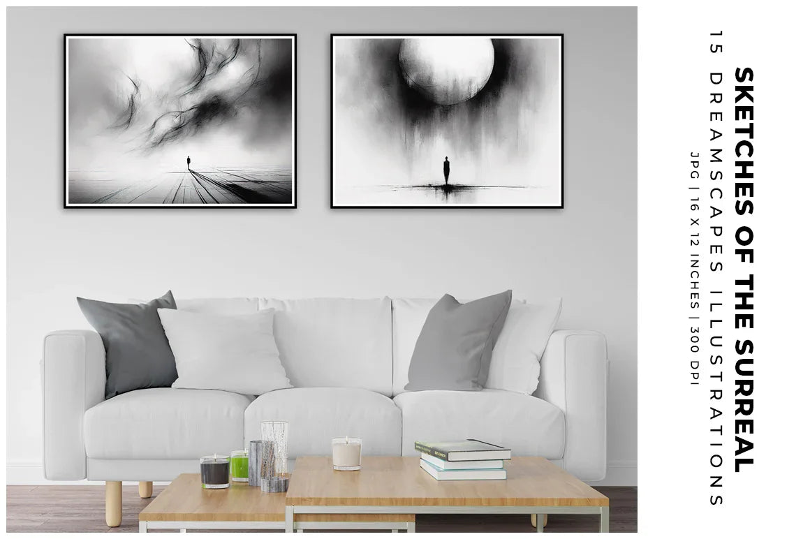 Surreal Sketches - Wall Art - CraftNest - Digital Crafting and Art