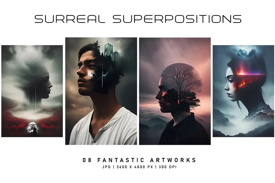 Surreal Superpositions - Wall Art - CraftNest - Digital Crafting and Art