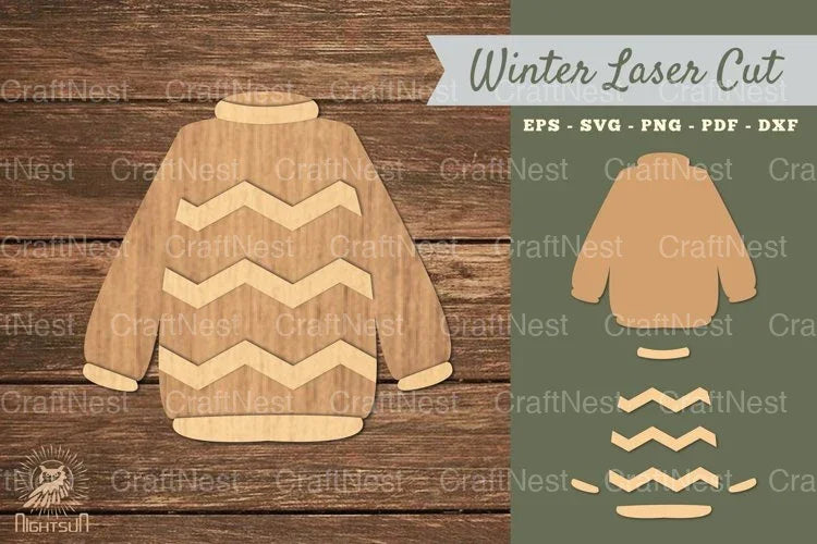 Laser Cut Sweater Decoration SVG Bundle - CraftNest - Digital Crafting and Art