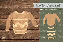 Sweater Laser Cut Decoration SVG Bundle - CraftNest - Digital Crafting and Art