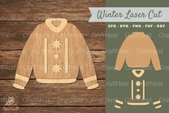 Sweater Laser Cut Decoration SVG Bundle - CraftNest - Digital Crafting and Art